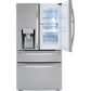 LG 36 in. 4-Door French Door Refrigerator in Stainless Steel 23 Cu. Ft. (LRMDC2306S)