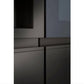 LG 36 in. Side-by-Side InstaView Refrigerator with Craft Ice in Black Stainless 27 Cu. Ft. (LRSOS2706D)