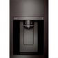 LG 36 in. Side-by-Side InstaView Refrigerator with Craft Ice in Black Stainless 27 Cu. Ft. (LRSOS2706D)