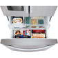 LG 36 in. Wi-Fi Enabled 3-Door French Door Refrigerator in Stainless Steel 22 Cu. Ft. (LFXS26973S)