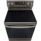LG 30 in. 6.3-Cu. Ft. Electric Smart Range with EasyClean and AirFry Black Stainless Steel (LREL6323D)