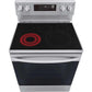 LG 30 in. 6.3-Cu. Ft. Electric Smart Range with EasyClean and AirFry Stainless Steel (LREL6323S)