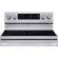 LG 30 in. 6.3-Cu. Ft. Electric Smart Range with InstaView and AirFry, Stainless Steel (LREL6325F)