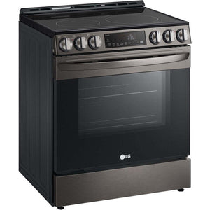 LG 30 in. 6.3-Cu Ft. Smart Wi-Fi Enabled Fan Convection Electric Slide-in Range with Air Fry and EasyClean (LSEL6333D)