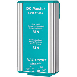 Mastervolt Converters & Reducers - DC/DC Master Series with Isolator - 24VDC Input - 12VDC Ouput - (12 Amp)