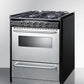 Summit TTM21027BRSW 30" Wide Gas Range