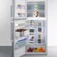 Summit FF1513SSLHD 28" Wide Top Mount Refrigerator-freezer