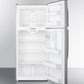 Summit CTR18PLLLF2 30" Wide Top Freezer Refrigerator