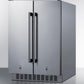 Summit FFRF24SSCSS 24" Wide Built-in Refrigerator-freezer