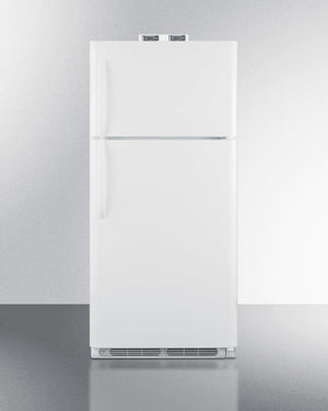 Summit BKRF18W 30" Wide Break Room Refrigerator-freezer