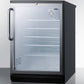 Summit SCR600BGLTB 24" Wide Beverage Center