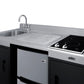 Summit CK55ADASINKL 54" Wide All-in-one Kitchenette, ADA Counter Height
