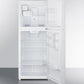 Summit FF1088WIM 24" Wide Top Mount Refrigerator-freezer With Icemaker