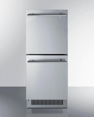 Summit ADRD15 15" Wide 2-drawer All-refrigerator, ADA Compliant