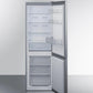 Summit FFBF124SS 24" Wide Bottom Mount Refrigerator-freezer