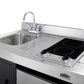 Summit CK36ELGLASS 36" Wide All-in-one Kitchenette