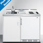 Summit C48ELPUMPMB 48" Wide Mobile All-in-one Kitchenette, No Plumbing Needed