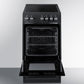 Summit REXT20BL 20" Wide Electric Smooth-top Range