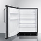 Summit FF6BK7BZADALHD 24" Wide All-refrigerator, ADA Height
