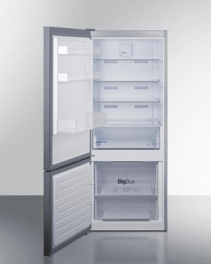 Summit FFBF154SSLHD 28" Wide Bottom Mount Refrigerator-freezer