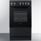 Summit REXT20BL 20" Wide Electric Smooth-top Range