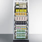 Summit SCR1401LHRICSS 24" Wide Mini Reach-in Beverage Center With Dolly