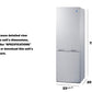 Summit FFBF121W 24" Wide Bottom Mount Refrigerator-freezer