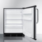 Summit FF6BK7BZADA 24" Wide All-refrigerator, ADA Height