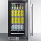 Summit SDHR1534 15" Wide Built-in All-refrigerator