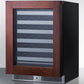 Summit SDHW2442PNR 24" Wide Built-in Wine Cellar (panel Not Included)