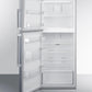 Summit FF1513SSLHD 28" Wide Top Mount Refrigerator-freezer