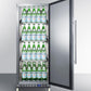 Summit FFAR121SSRI 24" Wide Mini Reach-in All-refrigerator With Dolly