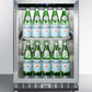 Summit SCR611GLOSRI 24" Wide Outdoor Mini Reach-in Beverage Center With Dolly
