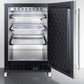 Summit SCR610BLSDRI 24" Wide Built-in Mini Reach-in Beverage Center With Dolly