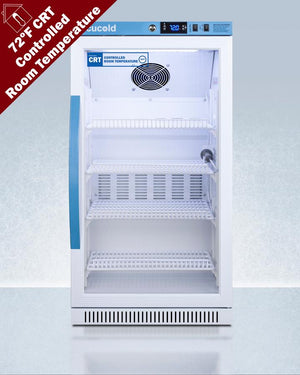 Summit ARG31PVBIADACRT 2.83 CU.FT. Upright Controlled Room Temperature Cabinet, ADA Height