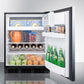 Summit CT663BKSSHHADA 24" Wide Refrigerator-freezer, ADA Compliant