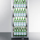 Summit SCR1156RI 24" Wide Mini Reach-in Beverage Center With Dolly