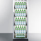 Summit SCR1401RICSS 24" Wide Mini Reach-in Beverage Center With Dolly