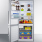 Summit FFBF284SSIMLHD 28" Wide Bottom Freezer Refrigerator