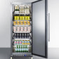 Summit FFAR121SSRI 24" Wide Mini Reach-in All-refrigerator With Dolly