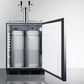 Summit SBC58BLBIADALOCK 24" Wide Built-in Kegerator, ADA Compliant