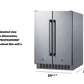 Summit FFRF24SSCSS 24" Wide Built-in Refrigerator-freezer