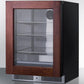 Summit SDHG2443PNRLHD 24" Wide Built-in Beverage Center (panel Not Included)