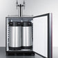 Summit SBC58BLBIADAIFNCFTWIN 24" Wide Built-in Nitro Coffee Kegerator, ADA Compliant (panel Not Included)