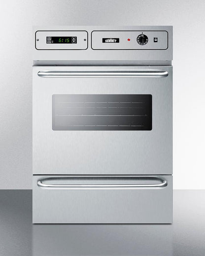 Summit TEM755BKW 24" Wide Electric Wall Oven, 115v