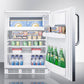 Summit CT66LWSSTB 24" Wide Refrigerator-freezer