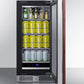 Summit SDHR1534PNRLHD 15" Wide Built-in All-refrigerator (panel Not Included)