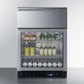 Summit SCR615TDCSS 24" Wide Built-in Commercial Beverage Refrigerator With Top Drawer