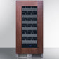 Summit SDHW1532PNR 15" Wide Built-in Wine Cellar (panel Not Included)