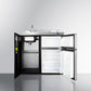 Summit CK36ELGLASS 36" Wide All-in-one Kitchenette